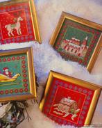 4 Kerst borduurpatronen om b.v. schilderijtjes van te maken, Ophalen, Nieuw, Handborduren, Patroon
