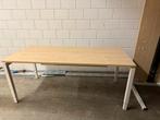Professioneel Bureau met Houten Blad - 180x80cm, Ophalen, In hoogte verstelbaar, Zo goed als nieuw, Bureau