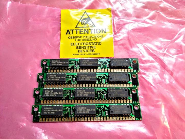 30-pin SIMM Modules 4x4MB, Computers en Software, Vintage Computers, Ophalen of Verzenden