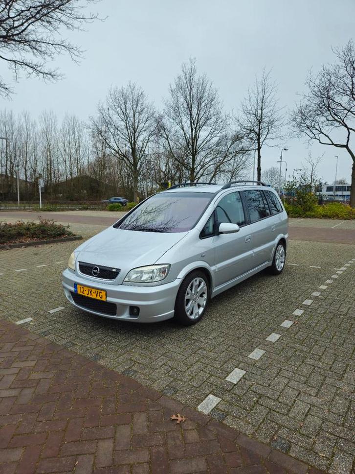 Opel Zafira 2.0 OPC 2002 Grijs, Auto's, Opel, Particulier, Zafira, ABS, Airbags, Airconditioning, Boordcomputer, Centrale vergrendeling