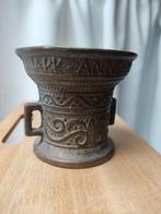 Antiek koper messing vijzel Elizabethaans, Ophalen of Verzenden