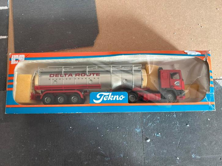 Tekno DAF 95 Delta Route Modelauto, Hobby en Vrije tijd, Modelauto's | 1:50, Zo goed als nieuw, Bus of Vrachtwagen, Tekno, Ophalen of Verzenden