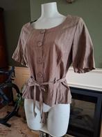 Caroline Biss mooi bloesje blouse 38 M | Gratis Verzenden, Kleding | Dames, Blouses en Tunieken, Maat 38/40 (M), Bruin, Verzenden