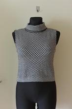 Zara knit spencer L zwart wit blok ruit patroon , wol, Kleding | Dames, Truien en Vesten, Zara, Gedragen, Maat 42/44 (L), Ophalen of Verzenden