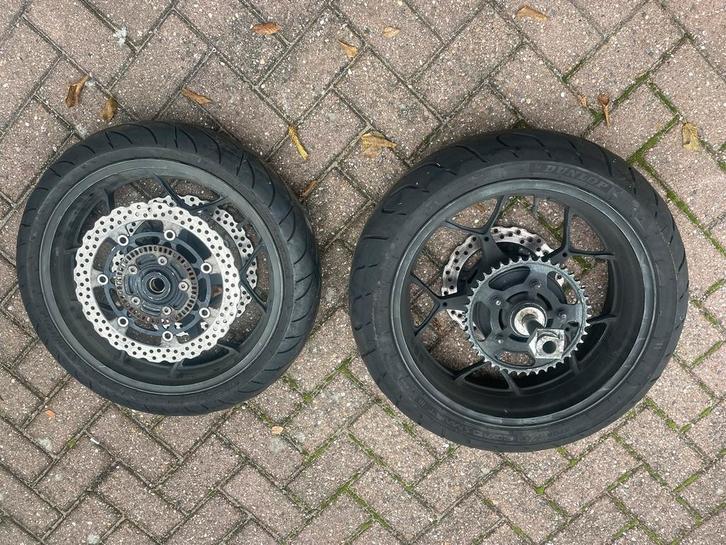 Compleet Wielenset hayabuza/mt09/zzr1400/suzuki gsxr 600/700, Motoren, Onderdelen | Overige, Gebruikt, Ophalen of Verzenden