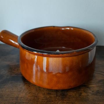 Vintage Lehmann bruine steelpan 32/5 beschikbaar voor biedingen