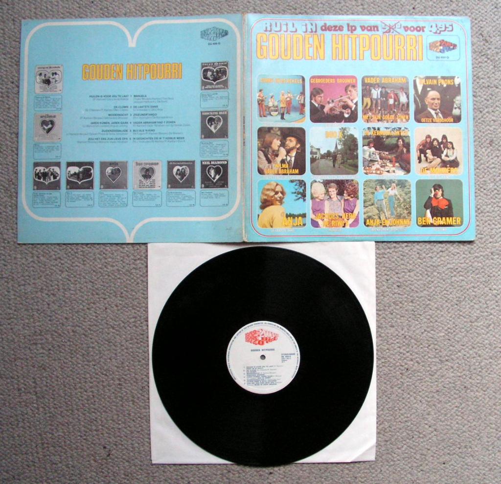 Gouden Hitpourri 12 nrs LP 1972 MOOIE STAAT, Ophalen of Verzenden, Zo goed als nieuw, 12 inch, Levenslied of Smartlap
