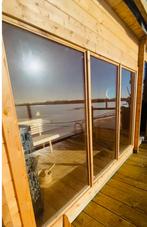 Buitensauna met Harvia Cilindro 11kW & WiFi, Verzenden, Zo goed als nieuw, Fins of Traditioneel, Complete sauna