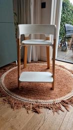 Stokke Steps kinderstoel wit hout, Ophalen, Gebruikt, Meegroeistoel