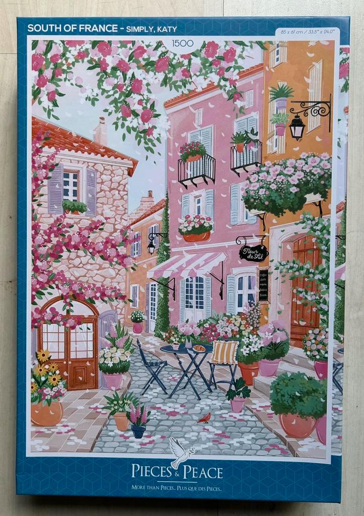 Pieces & Peace puzzel South of France, Hobby en Vrije tijd, Denksport en Puzzels, Zo goed als nieuw, Ophalen of Verzenden