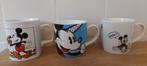 3 disney mokken micky en minnie mouse disney parijs, Nieuw, Ophalen of Verzenden, Wedgwood, Kop(pen) en/of Schotel(s)