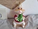 Prachtige Hamster met boom Kerstbal Albert Heijn Glas Zgan, Diversen, Kerst, Verzenden, Zo goed als nieuw