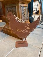 tuinbeeld kip roest, Tuin en Terras, Tuinbeelden, Ophalen of Verzenden, Nieuw, Metaal