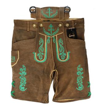 Korte heren lederhose mt 48 50, 52,54 & 56 echt geiten leder beschikbaar voor biedingen