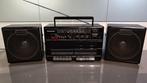 Panasonic radio + dubbele cassettedeck RX - CW42 jaren '80, Ophalen of Verzenden, Gebruikt, Radio