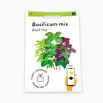 Makkelijk Moestuin zaden Basilicum Mix, Tuin en Terras, Bloembollen en Zaden, Ophalen of Verzenden, Voorjaar, Zaad, Volle zon