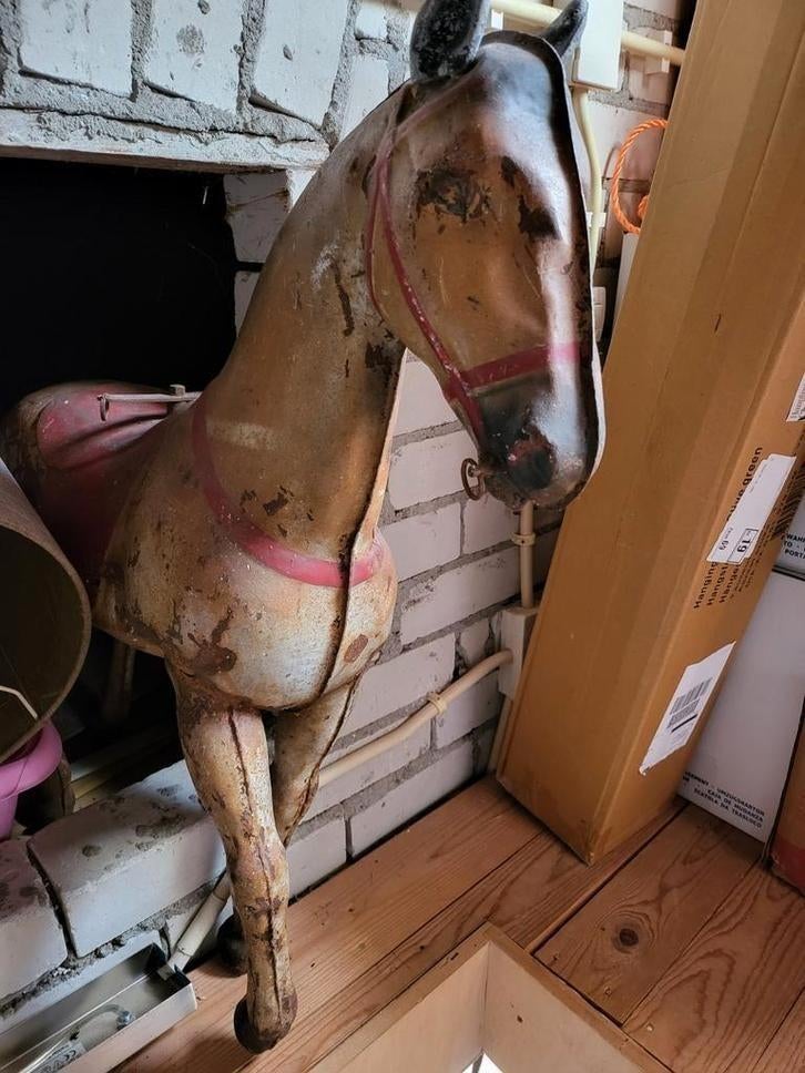 Vintage carrousel paard, Antiek en Kunst, Curiosa en Brocante, Ophalen