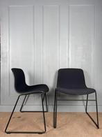 6 HAY About A Chair AAC09 gestoffeerde stapelbare stoelen, Huis en Inrichting, Stoelen, Metaal, Ophalen of Verzenden, Grijs, Vijf, Zes of meer stoelen