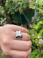 Handgemaakte Nijntje Ring - Stainless Steel, Nieuw, Dame, Zilver, IJzer of Staal