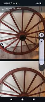 Wagen wiel hout, Tuin en Terras, Ophalen of Verzenden