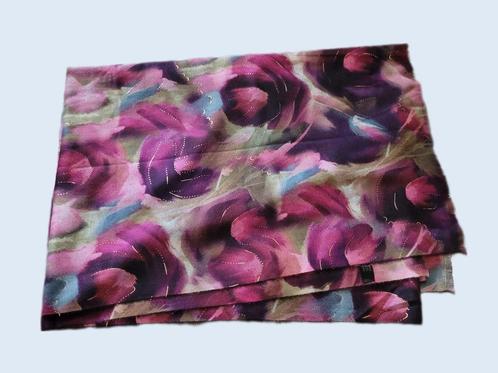 Mooie sjaal met print ~ TH0700, Kleding | Dames, Mutsen, Sjaals en Handschoenen, Zo goed als nieuw, Sjaal, Ophalen of Verzenden