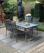 Gepoedercoat Tuinstel, Tuin en Terras, Ophalen, Zo goed als nieuw, Tuinset, Eettafel