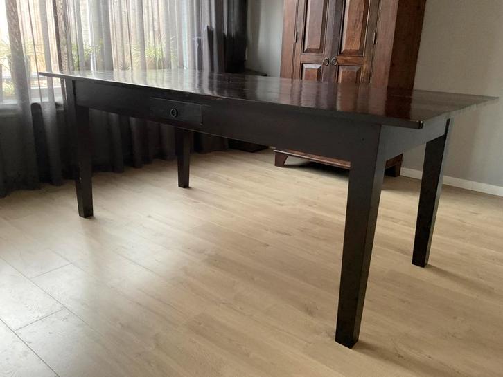 Koloniale eettafel, Huis en Inrichting, Tafels | Eettafels, Gebruikt, 50 tot 100 cm, 150 tot 200 cm, Vijf personen of meer, Rechthoekig