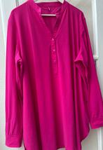PlusBasics blouse lange mouwen travelstof maat 52 pink roze, Kleding | Dames, Grote Maten, Ophalen of Verzenden, Zo goed als nieuw