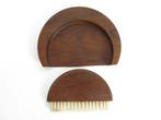 Vintage teak kruimelborstel met" tafelblik",Kay Bojesen 1950, Ophalen of Verzenden, Huis en Inrichting