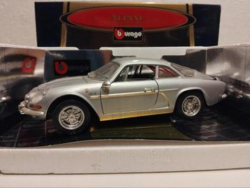 Renaul Alpine 1600S A110 zilvergrijs Bburago metal 1:18 KRD beschikbaar voor biedingen