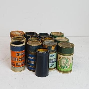 12 stuks antieke Edison Amberol rollen voor een Phonograph  beschikbaar voor biedingen