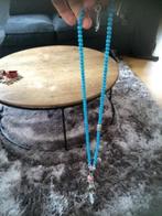 Fiva lange ketting, Sieraden, Tassen en Uiterlijk, Blauw, Ophalen of Verzenden, Zo goed als nieuw, Overige materialen