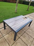 Tuintafel Antraciet - Aluminium + keramiek - 120 cm x 70 cm, Ophalen, Gebruikt, Rechthoekig, Aluminium
