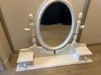 Brocante Spiegel voor kaptafel, Huis en Inrichting, Ophalen, Gebruikt, Minder dan 100 cm, Rechthoekig