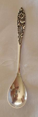 Antiek zilveren lepeltje - bloemen - Gebr. Huisman, Antiek en Kunst, Antiek | Goud en Zilver, Ophalen of Verzenden, Zilver