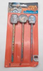 Star Wars 3 Potloden + Toppers Inquisitor Ezra Trooper NIEUW, Verzamelen, Star Wars, Ophalen of Verzenden, Nieuw, Gebruiksvoorwerp