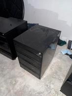 2x Zwarte Ladekastjes Bureau - 63x50x40cm, Huis en Inrichting, Kasten | Ladekasten, Ophalen, Minder dan 50 cm, Gebruikt, 3 of 4 laden