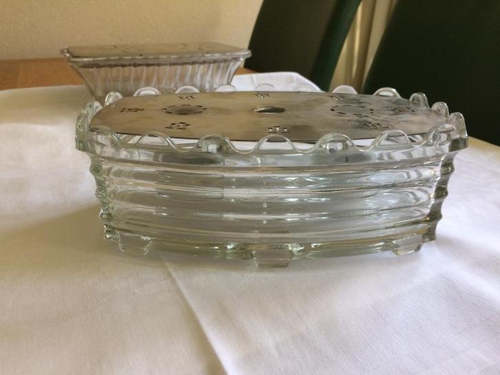 Vintage rechaud van glas – Verkade, Antiek en Kunst, Antiek | Glas en Kristal, Ophalen of Verzenden