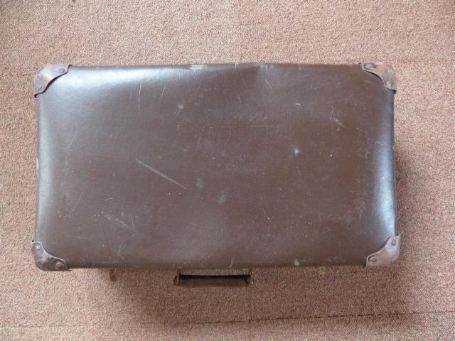 bruine brocante koffer reiskoffer jaren 50, Antiek en Kunst, Curiosa en Brocante, Ophalen of Verzenden