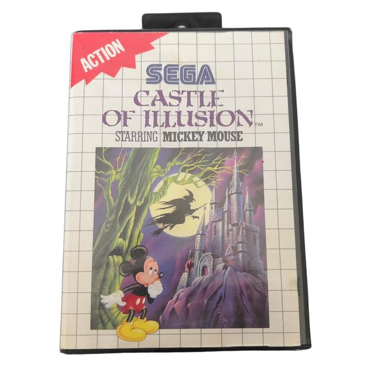 CASTLE OF ILLUSION STARRING MICKEY MOUSE - RARE PAL CIB, Spelcomputers en Games, Games | Sega, Zo goed als nieuw, Master System