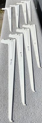Duraline plankdragers (F-drager) enkel, wit, voor wandrails., Ophalen, Gebruikt