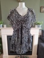 Iro zwart beige zwierig tuniek onder en over top 40 Gratis V, Kleding | Dames, Blouses en Tunieken, Maat 38/40 (M), Verzenden