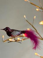 Vintage kerstboom vogeltje op knijper, Ophalen of Verzenden