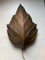 Stijlvolle vintage Regency keramieke leaf of blad wandlamp, Ophalen of Verzenden