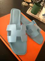 Hermes oran maat 41 origineel, Kleding | Dames, Schoenen, Blauw, Zo goed als nieuw, Sandalen of Muiltjes, Ophalen of Verzenden