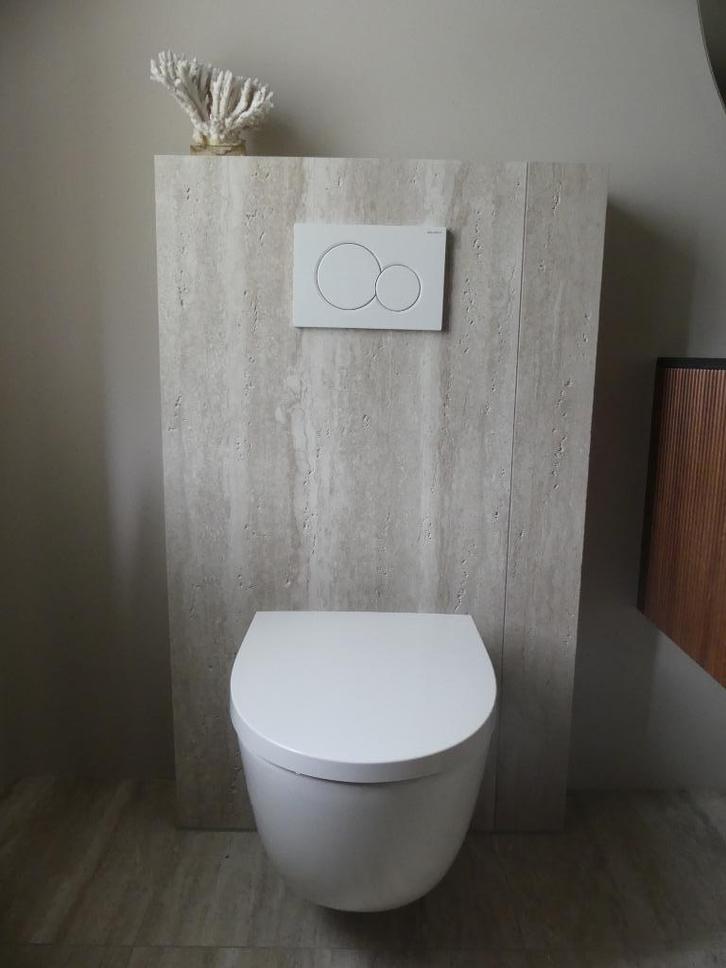 Prachtige Travertine-look vloertegels, 2 formaten 3 kleuren, Tuin en Terras, Tegels en Klinkers, Nieuw, Overige typen, Keramiek