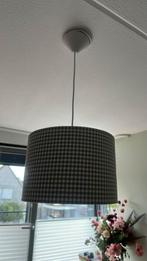 Leuke hanglamp met grijs/wit ruitjesmotief, Ophalen of Verzenden, Zo goed als nieuw, Stof, Minder dan 50 cm