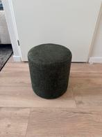 Groene Poef Leen Bakker - Zo Goed Als Nieuw, Huis en Inrichting, Ophalen, Minder dan 50 cm, Rond, Zo goed als nieuw