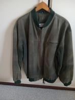 Groene Suède Heren Jas Maat M, Ophalen of Verzenden, Gedragen, Maat 48/50 (M), Groen