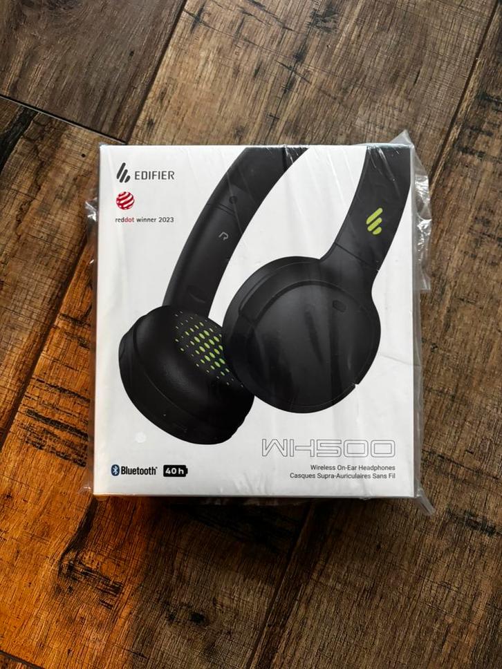 Edifier WH500 Bluetooth On-Ear (Sport)Koptelefoon Zwart, Audio, Tv en Foto, Koptelefoons, Nieuw, Op oor (supra aural), Overige merken